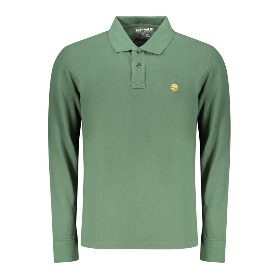 Green Cotton Men's Polo