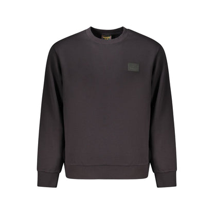 Black Cotton Men's Sweatshirt