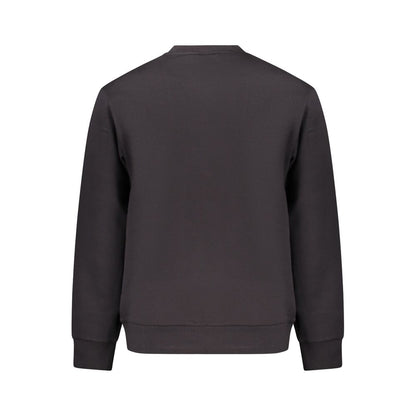 Black Cotton Men's Sweatshirt