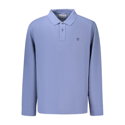 Blue Cotton Men's Polo Shirt