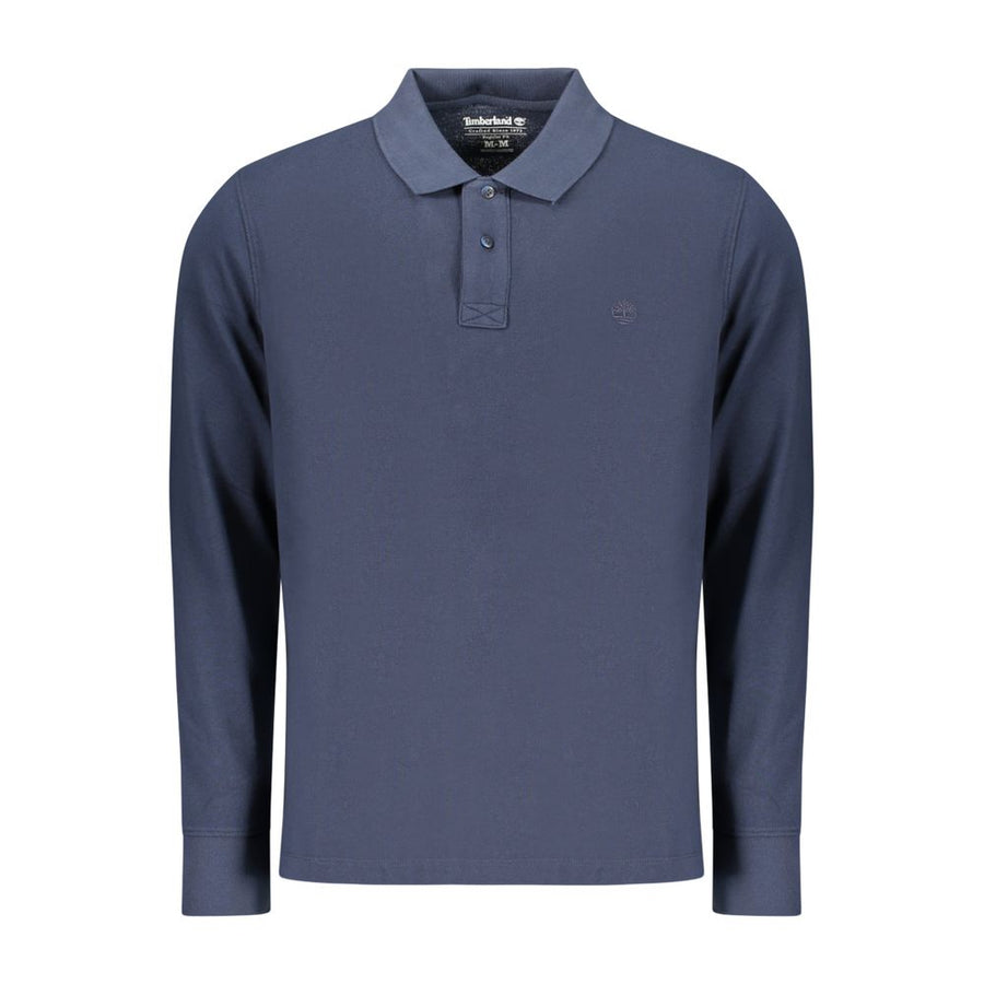Blue Cotton Polo Shirt