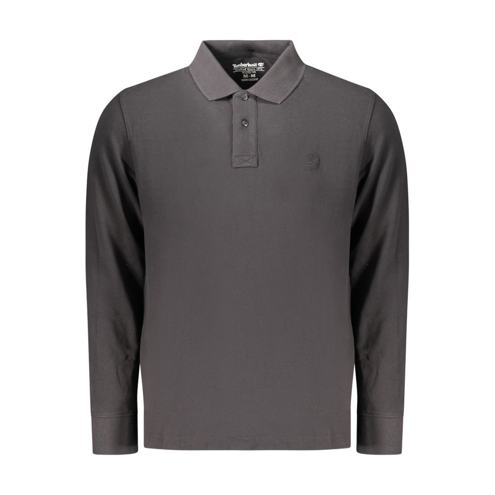 Black Cotton Men's Polo Shirt
