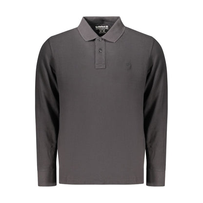 Black Cotton Men's Polo Shirt