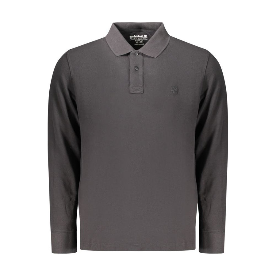 Black Cotton Men's Polo Shirt