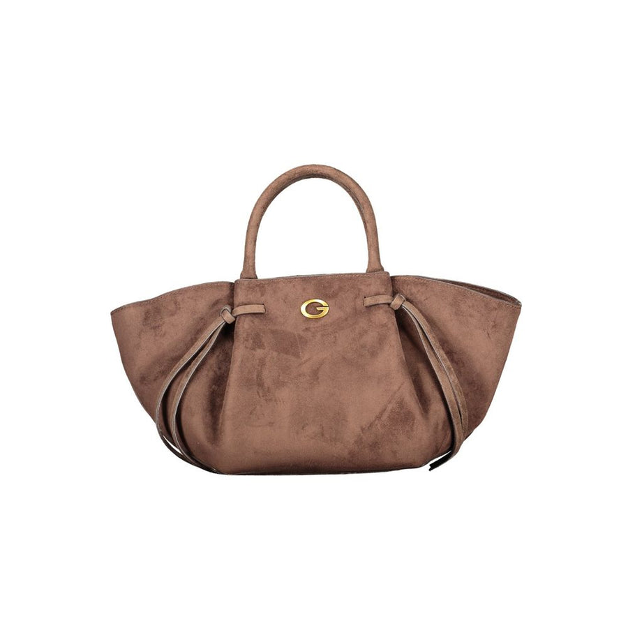 Brown Polyester Women's Bag
