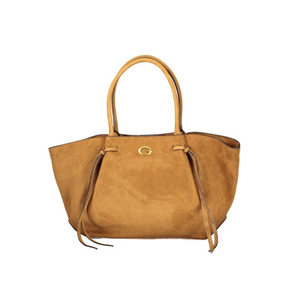 Brown Polyester Women's Bag