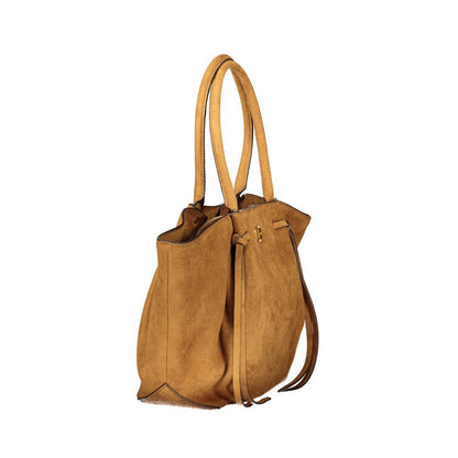 Brown Polyester Women's Bag