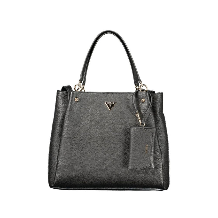 Black Polyurethane Women's Bag