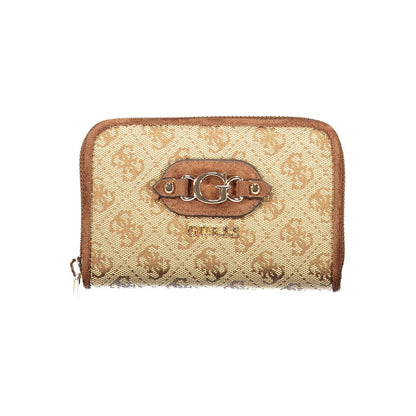 Beige Polyester Wallet
