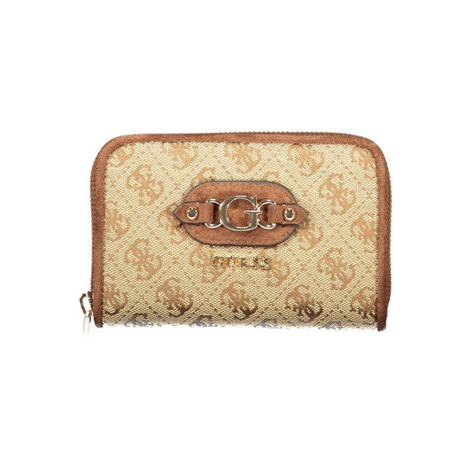 Beige Polyester Wallet