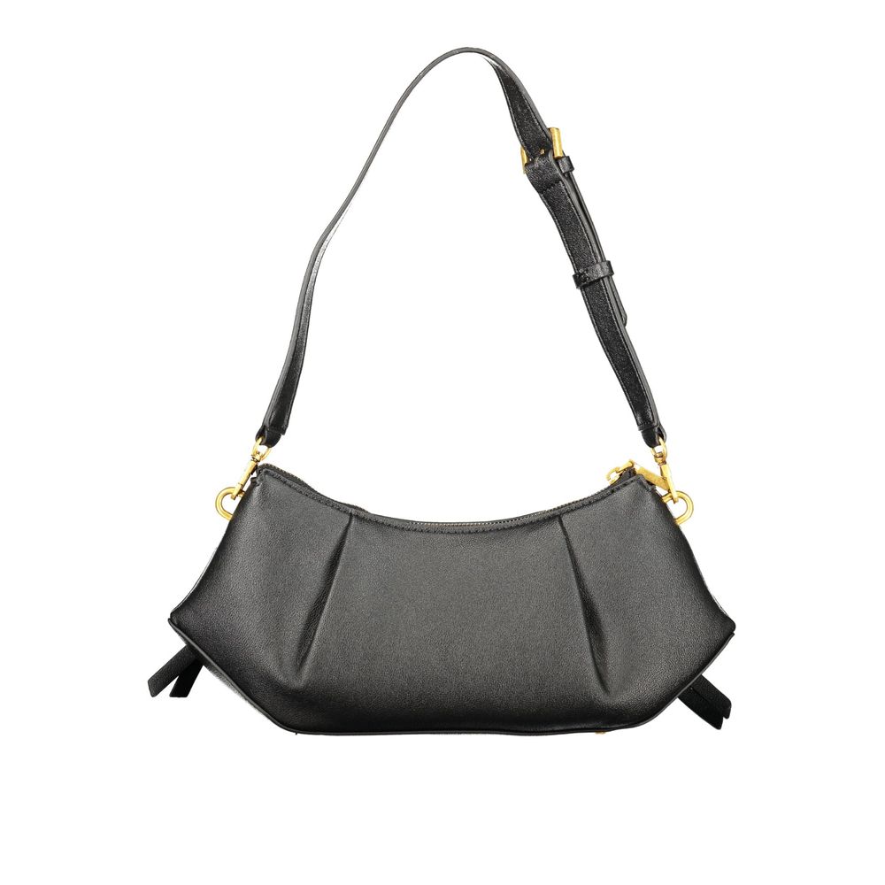 Black Polyurethane Women's Bag