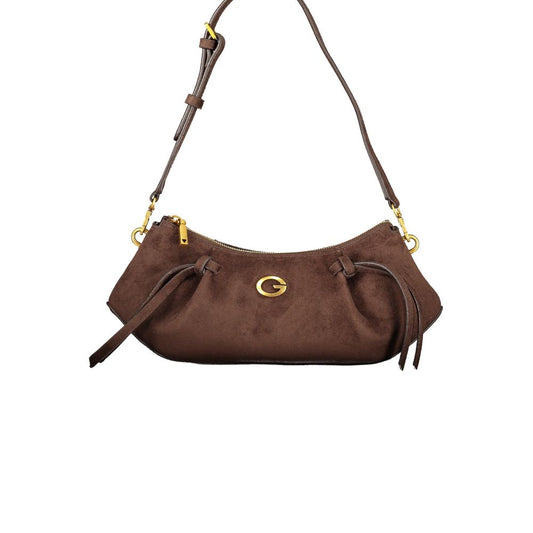 Marrone Polyester Women's Bag With Adjustable Shoulder Handle