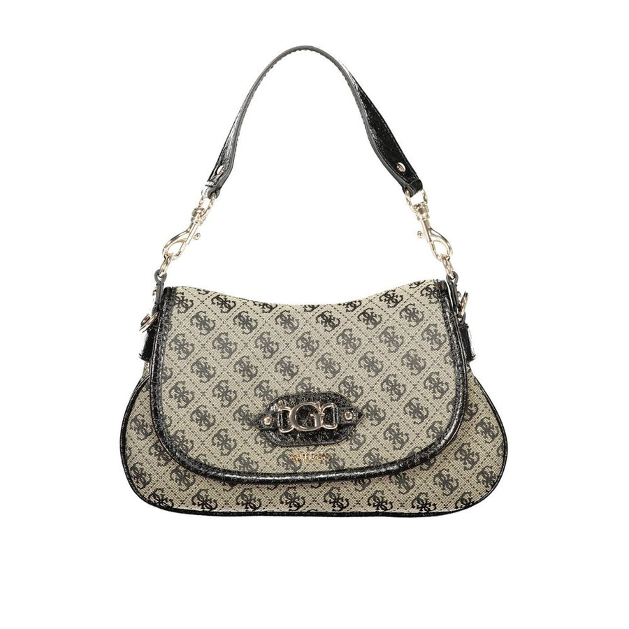 Black Polyester Handbag