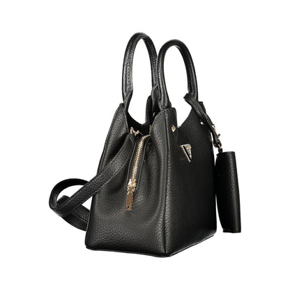 Black Polyurethane Women's Bag