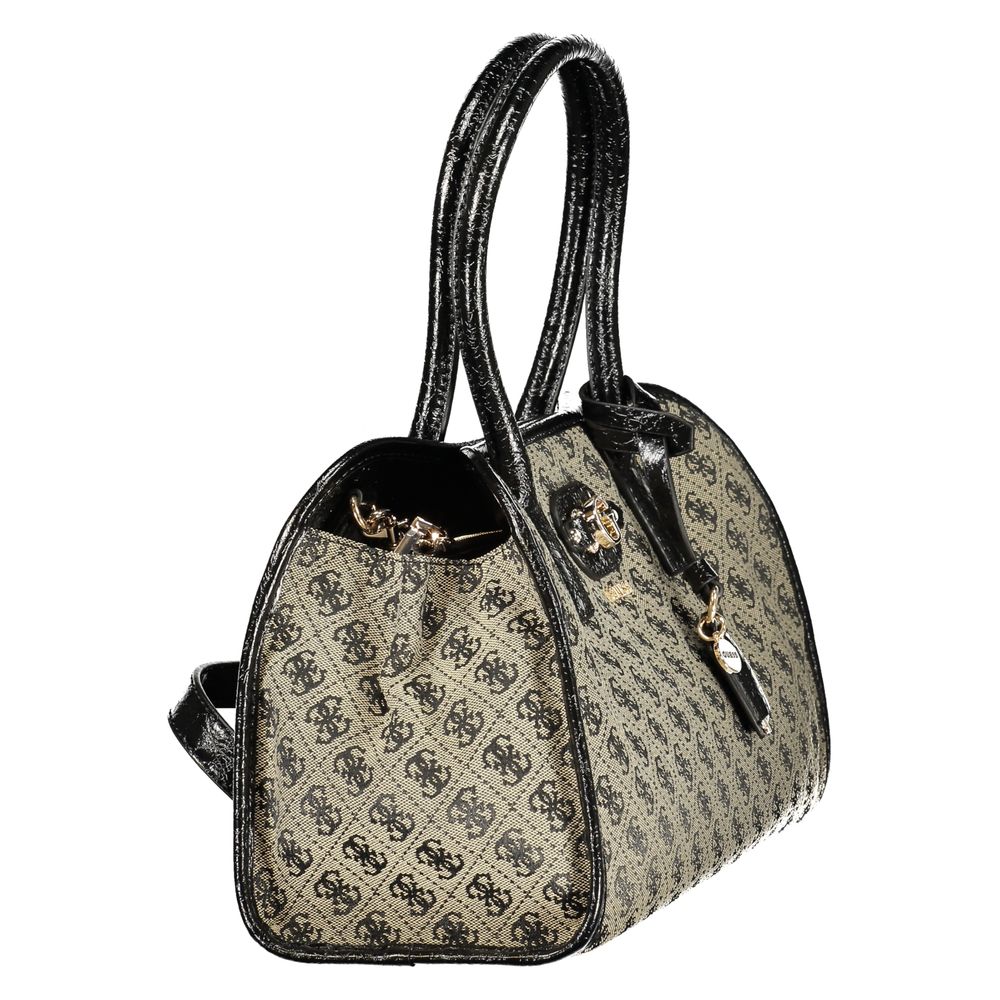 Black Polyester Handbag