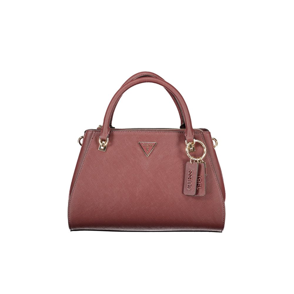 Brown Polyurethane Women's Bag