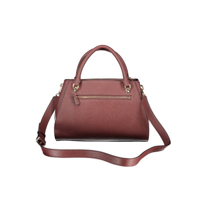 Brown Polyurethane Women's Bag