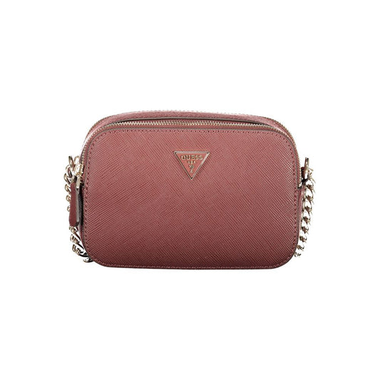 Brown Polyurethane Women's Bag