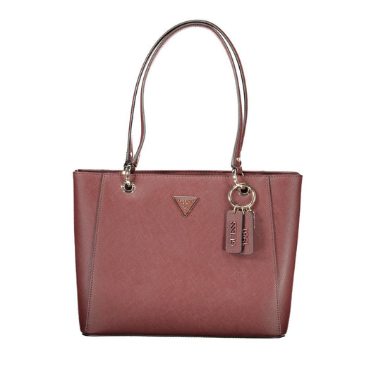 Brown Polyurethane Women's Bag