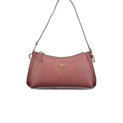Brown Polyurethane Women's Bag