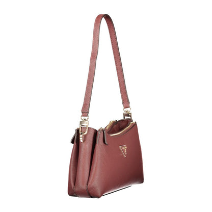 Brown Polyurethane Women's Bag