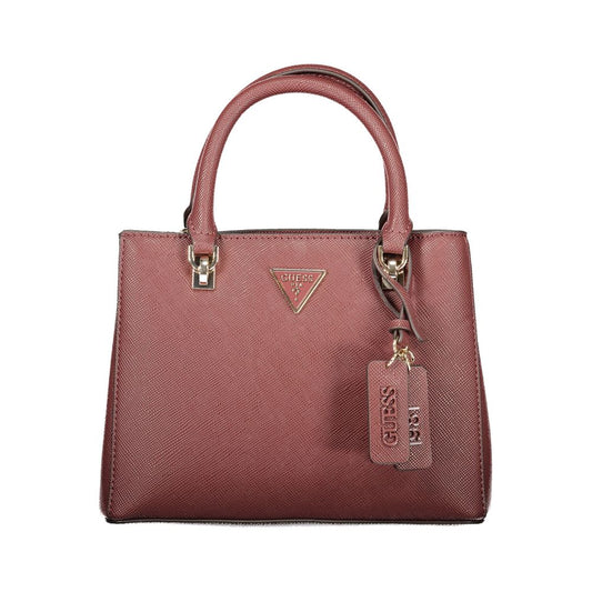 Brown Polyurethane Women's Bag