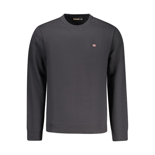Black Cotton Men's Sweatshirt