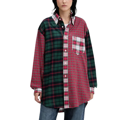 Red Cotton Longsleeve Shirt