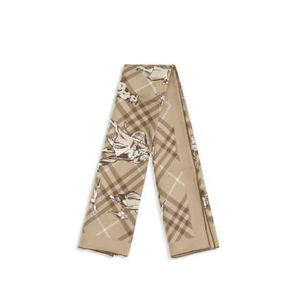Beige Silk Scarf