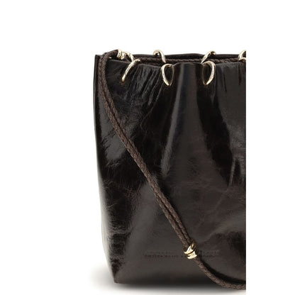 Black Calf Leather Bos Taurus Backet Bag