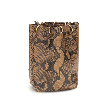 Brown Calf Leather Bos Taurus Backet Bag