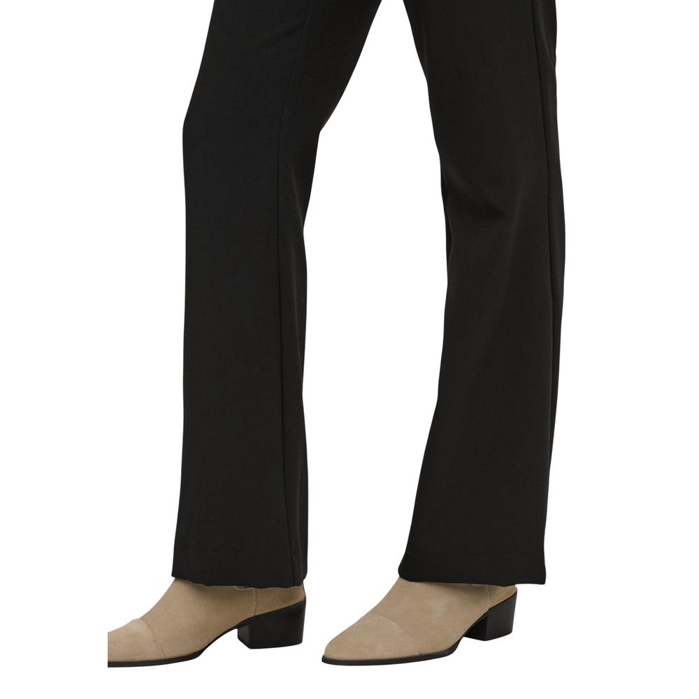 Black Recycled Polyester Flared Pants