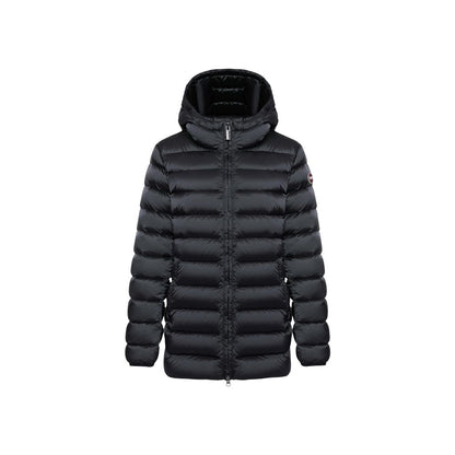 Black Polyamide Full-Length Jacket