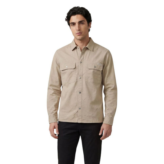 Beige Denim Shirt