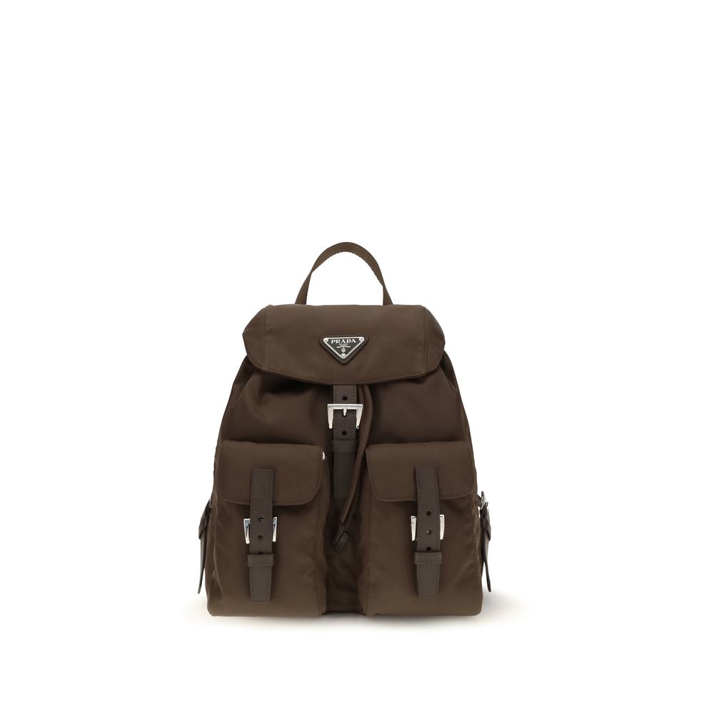 Brown Nylon Backpack