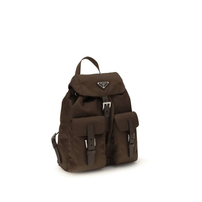 Brown Nylon Backpack