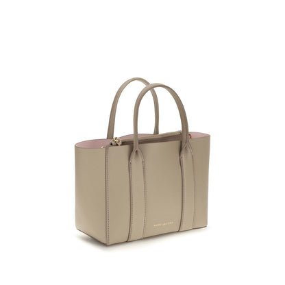 Beige Calf Leather Bos Taurus Shoulder Bag