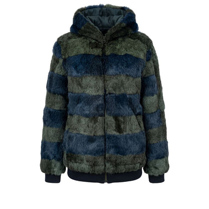 Green Rabbit Fur Women Jacket