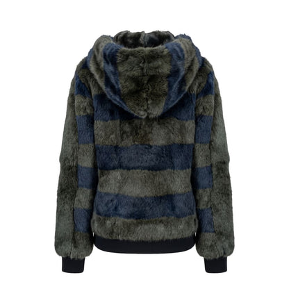 Green Rabbit Fur Women Jacket