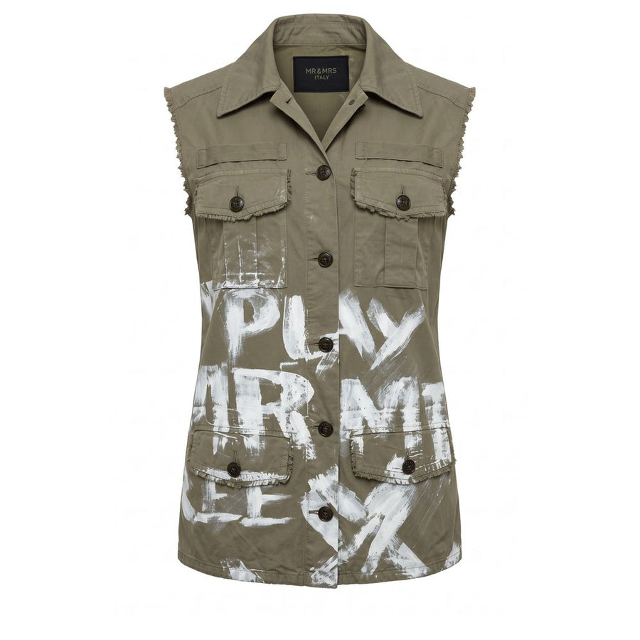 Green Cotton Women Jacket