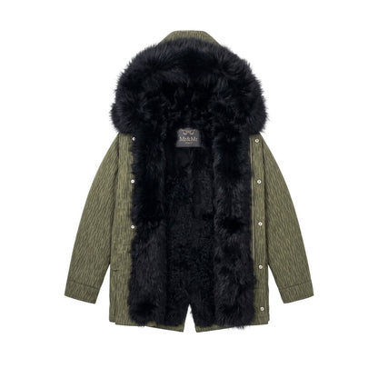 Green Cotton Women's Jacket