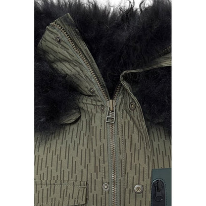 Green Cotton Women's Jacket
