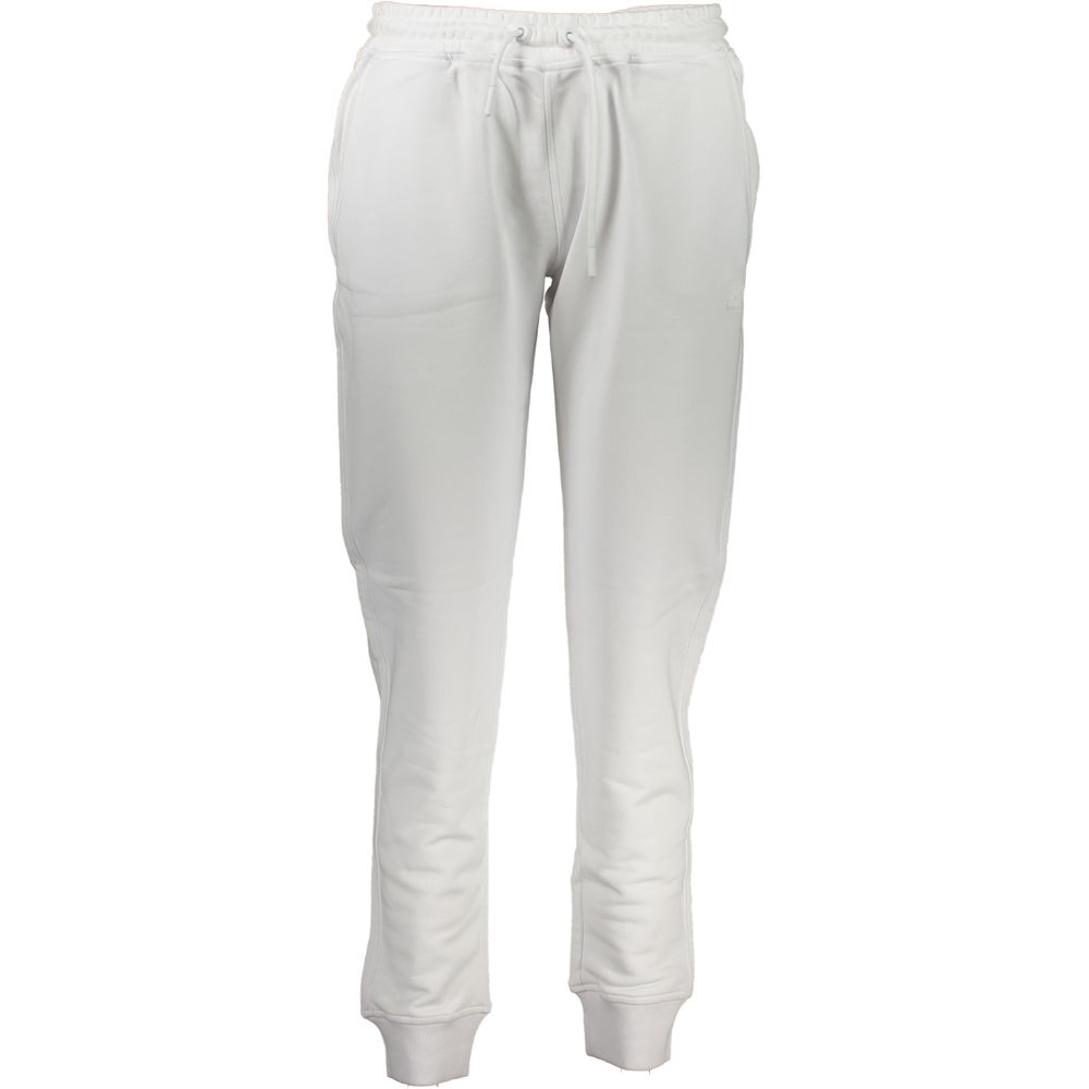 White Cotton Women Sweatpants