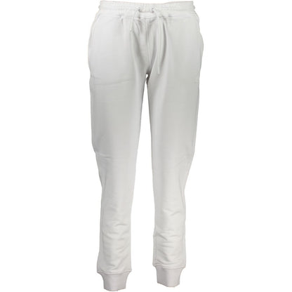 White Cotton Women Sweatpants