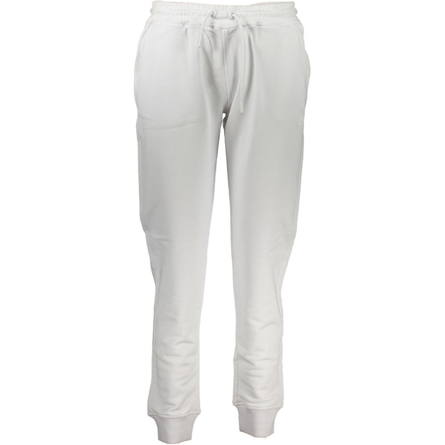 White Cotton Women Sweatpants