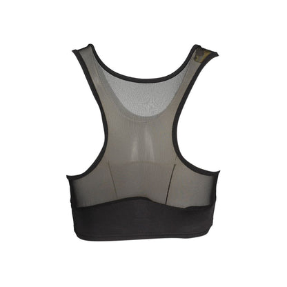 Black Polyester Women's Sports Top