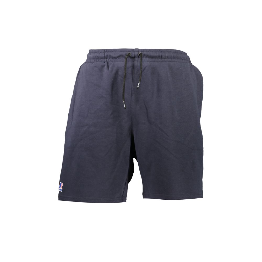 Blue Cotton Men's Jogger Pants
