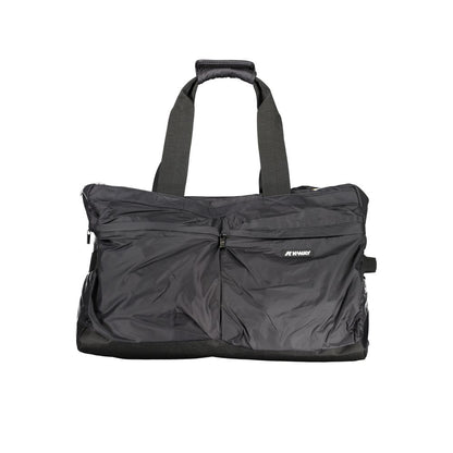 Black Polyester Men Travel Bag