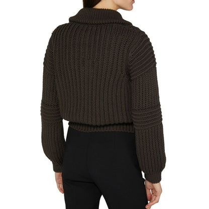 Brown Cotton Cardigan