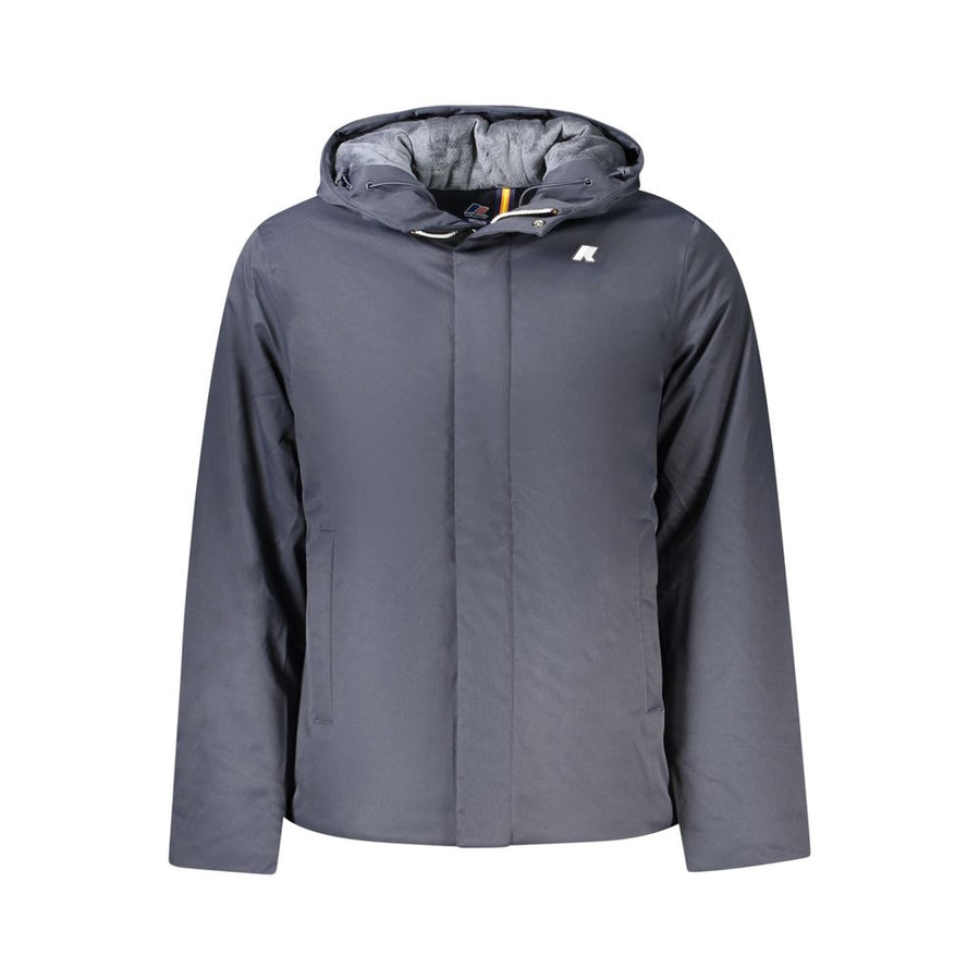 Blue Polyester Men's Jacket